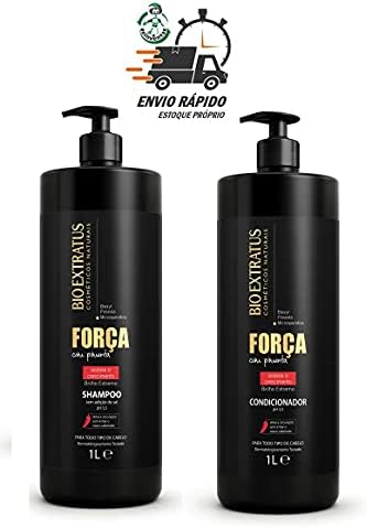 kit Shampoo E Condicionador Bio Extratus Força Com Pimenta 2x1Litro|B084T9VQ35