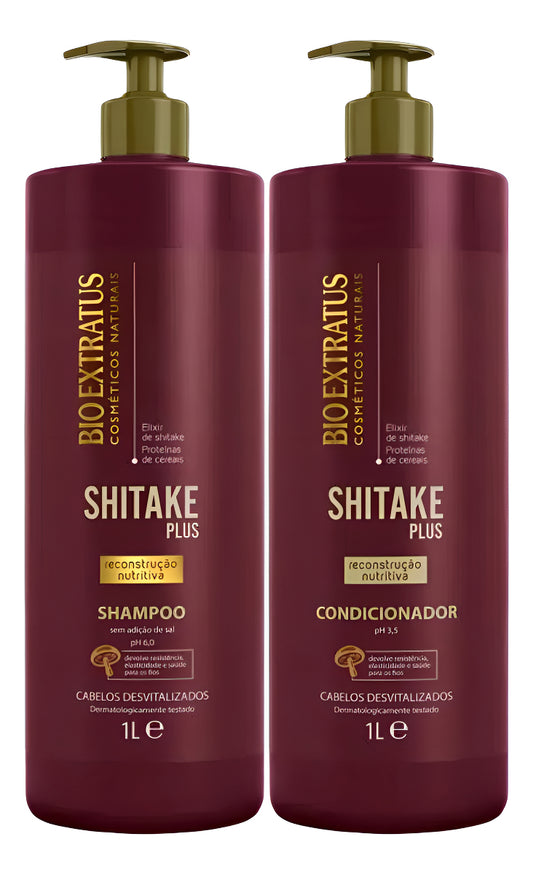 Kit Bio Extratus Shampoo E Condicionador Shitake 1 Litro