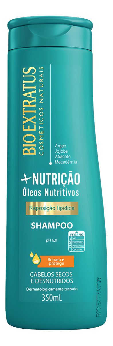 Shampoo + Nutrição Bio Extratus 250ml Óleo Nutritivos Repara